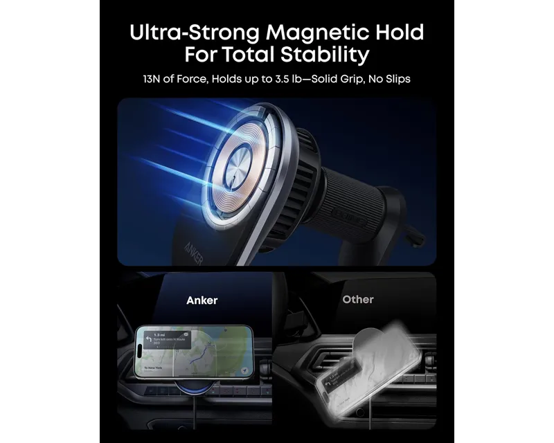 ANKER Prime 25W MagGo bežični + auto punjač sa USB-C M/M kablom, crni  Slika 7