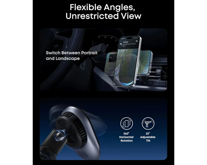 ANKER Prime 25W MagGo bežični + auto punjač sa USB-C M/M kablom, crni  Slika 8