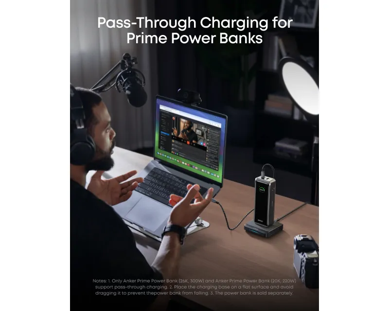 ANKER Prime baza za punjenje, 26750mAh, 150W, crna  Slika 6