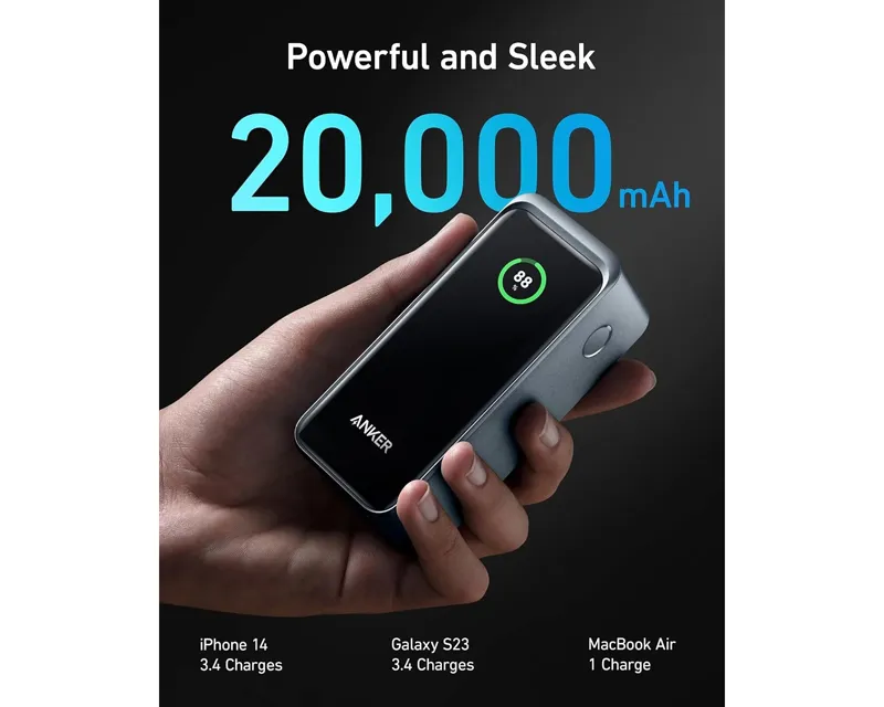 ANKER Prime 20000mAh, 200W, Power Bank za laptop crni Slika 3