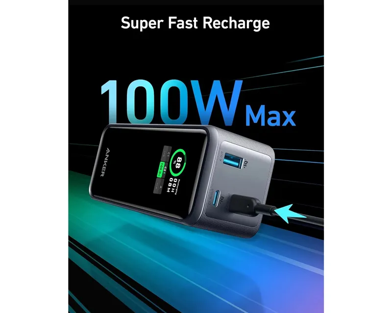 ANKER Prime 20000mAh, 200W, Power Bank za laptop crni Slika 5