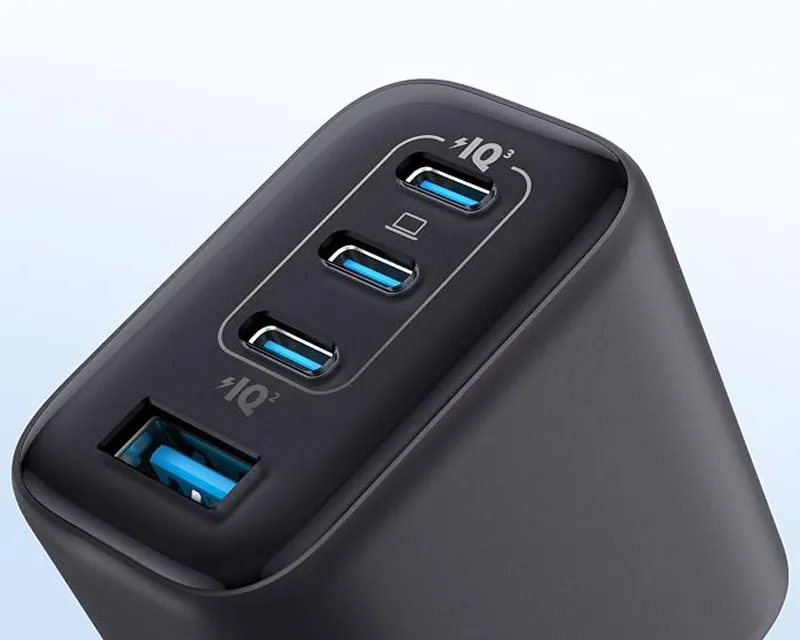 ANKER Zolo 70W 4-porta(3x USB-C i 1x USB-A) zidni punjač crni Slika 2