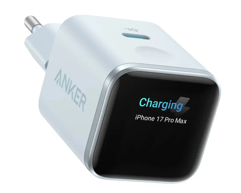 ANKER Nano 45W putni zidni punjač sa ekranom, USB-C port, plavi Slika 1