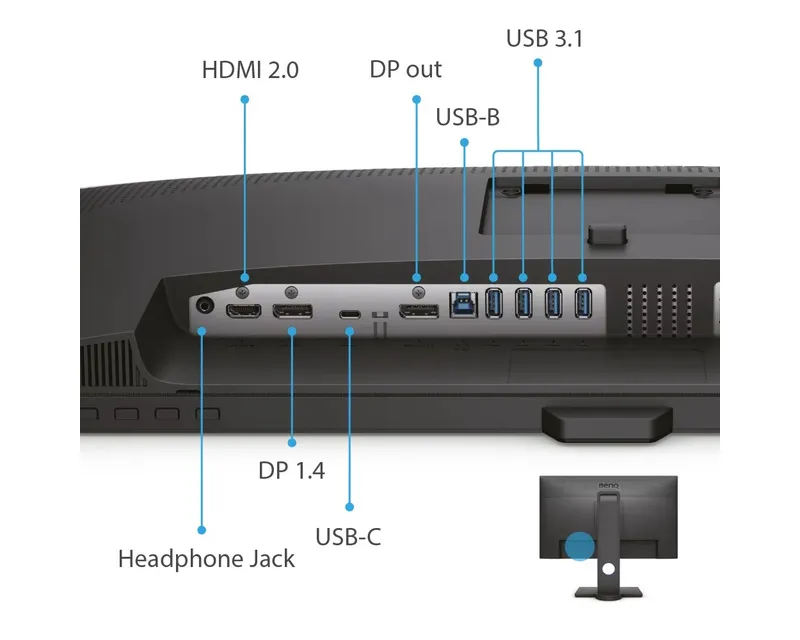 BENQ 27 inča PD2705Q QHD IPS LED Dizajnerski monitor Slika 7