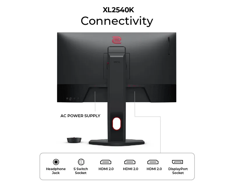 BENQ 24.5 inča Zowie XL2540K FHD 1920x1080 TN 240 Hz gaming monitor  Slika 6