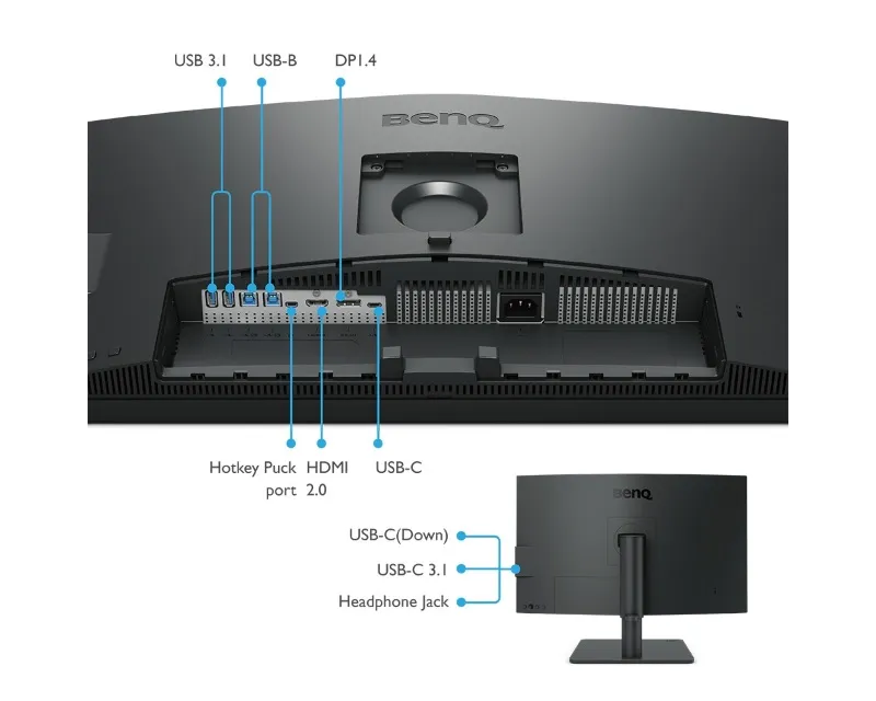 BENQ 27 inča PD2705U UHD IPS LED Dizajnerski monitor Slika 4