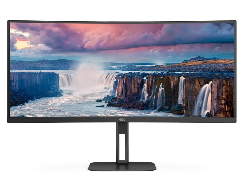 AOC 34 inča CU34V5C/BK UWQHD 3440x1440 100 Hz USB-C 65W zakrivljeni monitor Slika 1