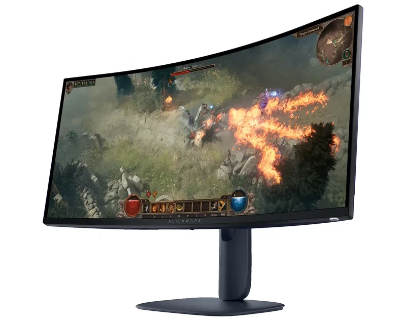 DELL 34 inch AW3425DWM 180Hz WQHD FreeSync Alienware Gaming zakrivljeni monitor Slika 6