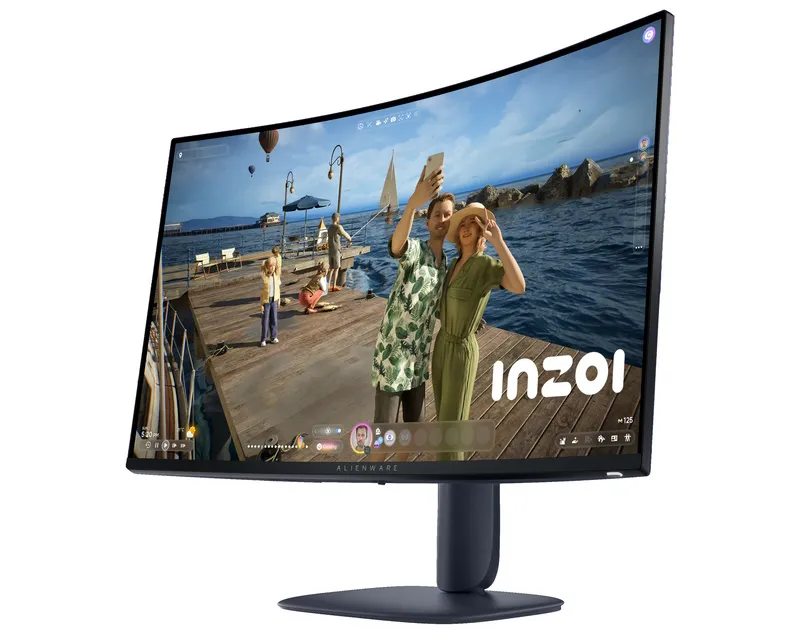 DELL 31.5 inch AW3225DM QHD 180Hz FreeSync Alienware Gaming zakrivljeni monitor Slika 6