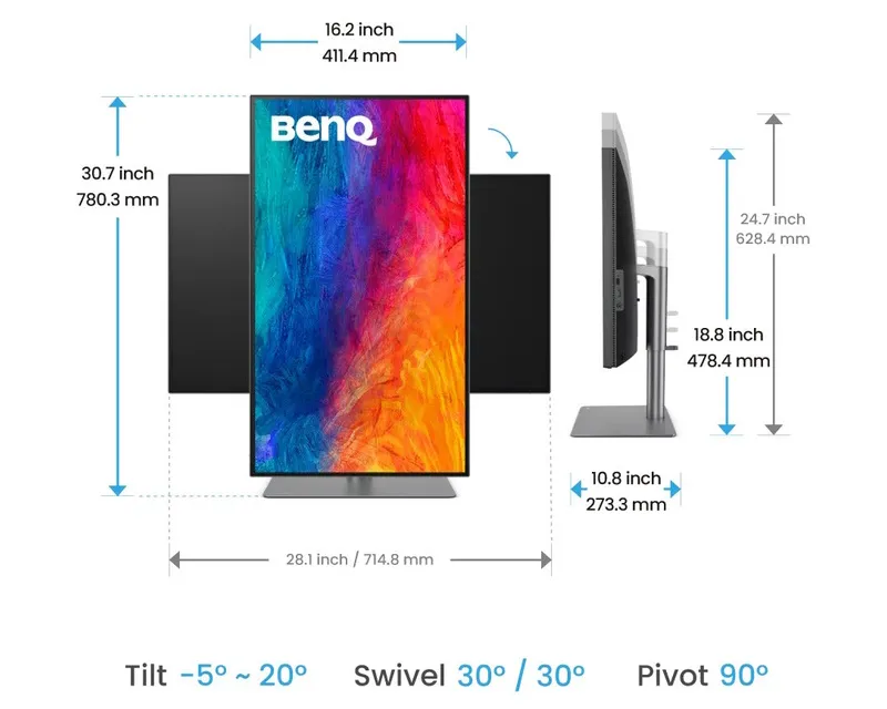 BENQ 32 inča PD3225U 4K IPS LED Dizajnerski monitor Slika 8