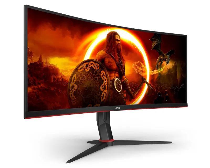 AOC 34 inča CU34G2XP/BK WQHD Gaming zakrivljeni monitor Slika 2