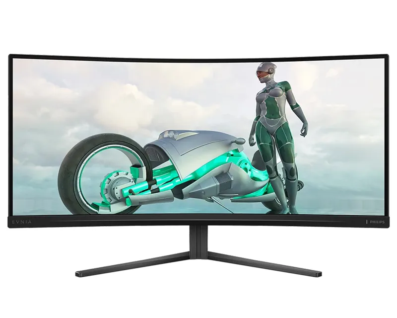 PHILIPS_ 34 inča Evnia 34M2C3500L/00 UWQHD 3440x1440 180 Hz zakrivljeni gaming monitor Slika 1