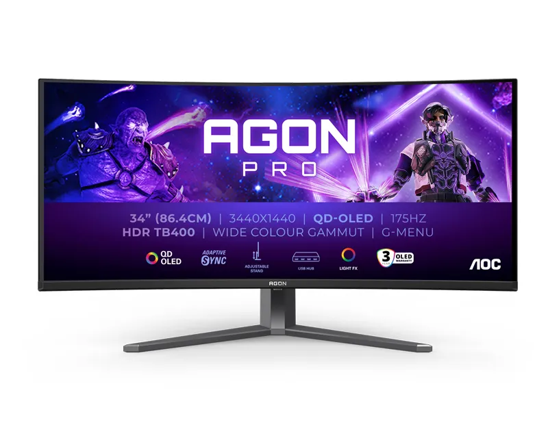 AOC 34 inča AG346UCD WQHD Gaming zakrivljeni monitor Slika 1