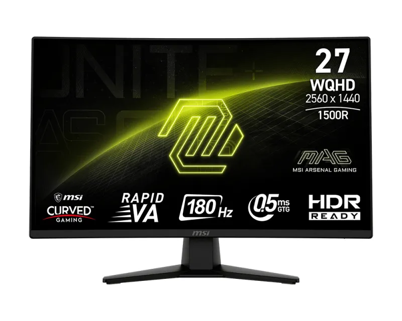 MSI 27 inča MAG 274CQF WQHD 2560x1440 180 Hz zakrivljeni gaming monitor Slika 2
