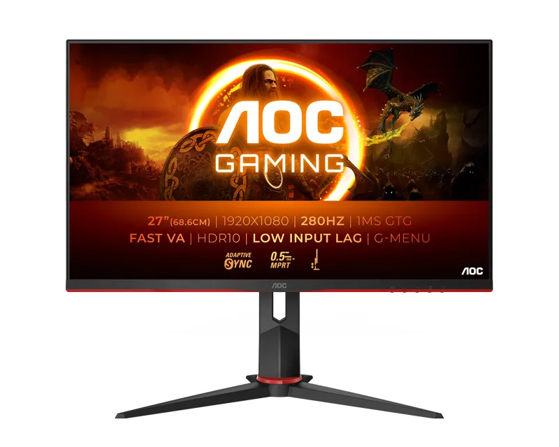 AOC 27 inča 27G2ZN3/BK FHD 1920x1080 Fast VA 280 Hz gaming monitor  Slika 1