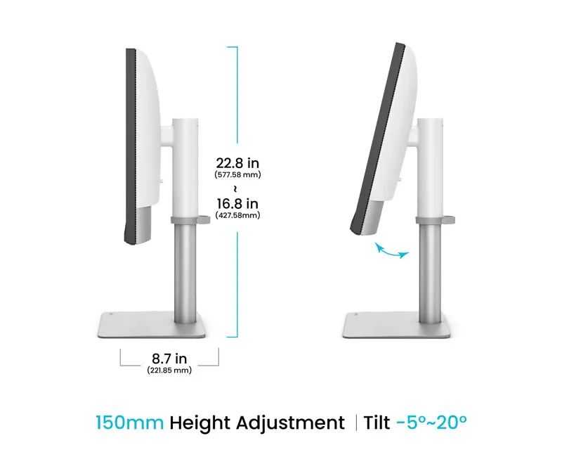 BENQ 27 inča PD2730S 5K 5120x2880 IPS Thunderbolt 4 profesionalni monitor beli  Slika 5