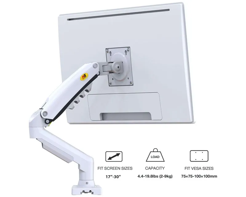 NORTH BAYOU F80 stoni nosač za monitor beli 17-30 inča  Slika 2