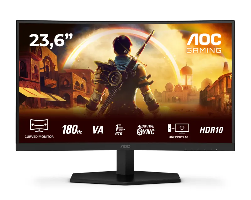 AOC 23.6 inča C24G42E FHD 1920x1080 VA 180 Hz zakrivljeni gaming monitor Slika 1