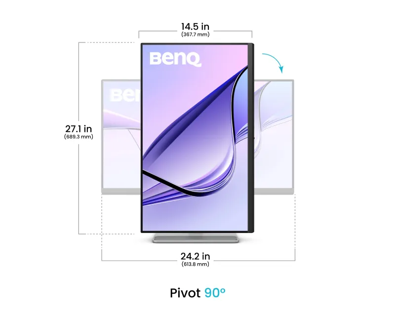 BENQ 27 inča MA270U MOBIUZ UHD 3840x2160 IPS Nano Matte MacBook monitor  Slika 5