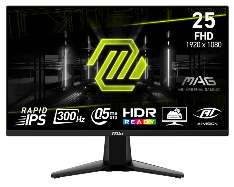 MSI 25 inča MAG 255XF FHD 1920x1080 Rapid IPS 300 Hz gaming monitor Slika 1