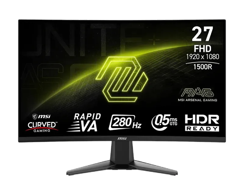 MSI 27 inča MAG 276CXF FHD 1920x1080 280Hz FreeSync Premium zakrivljeni gaming monitor Slika 2