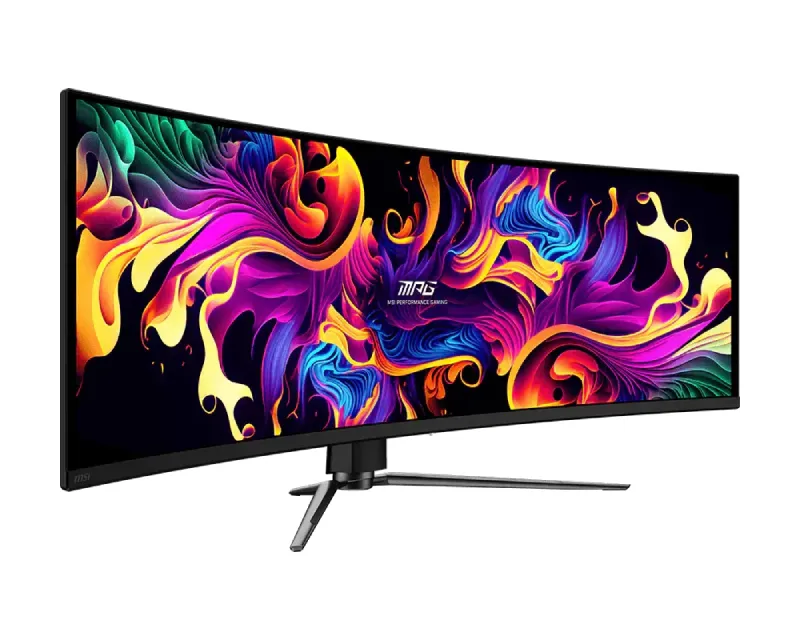 MSI 49 inča MPG 491CQPX QD-OLED DQHD 5120x1440 240Hz FreeSync Premium Pro zakrivljeni gaming monitor Slika 3