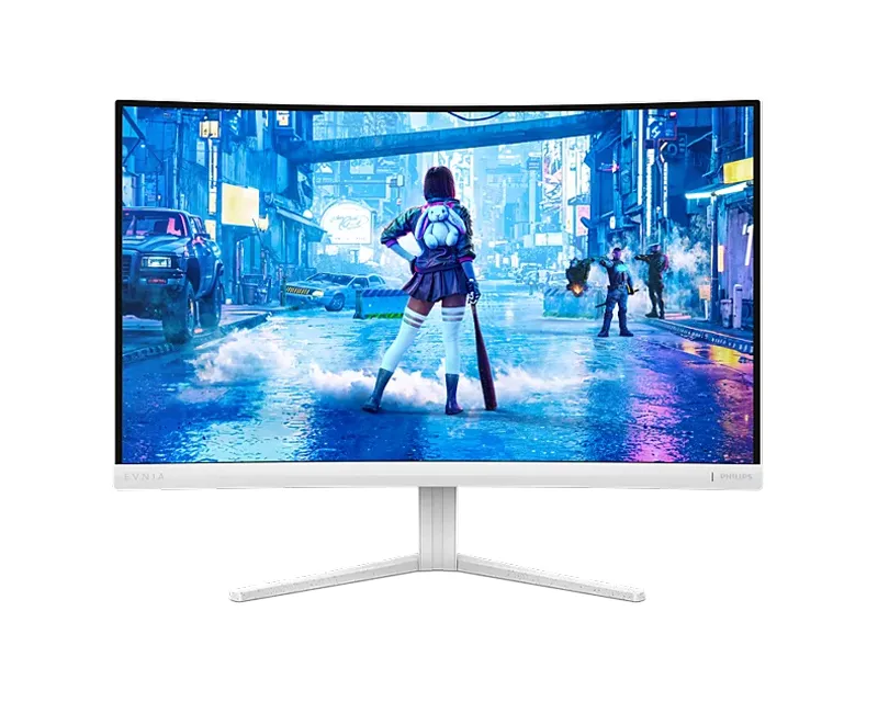 PHILIPS_ 27 inča Evnia 27M2C5201L/00 FHD 1920x1080 Fast VA 180Hz Ambiglow zakrivljeni Gaming monitor beli Slika 1