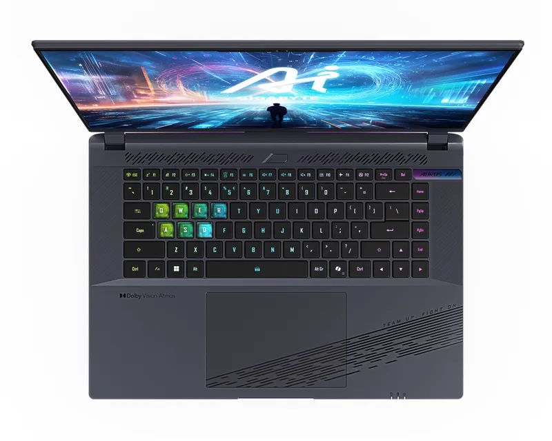 GIGABYTE AORUS 16X 9SG 16 inch QHD+ 165Hz i7-13650HX 16GB 1TB SSD GeForce RTX 4070 8GB RGB Backlit Win11Home gaming laptop Slika 5