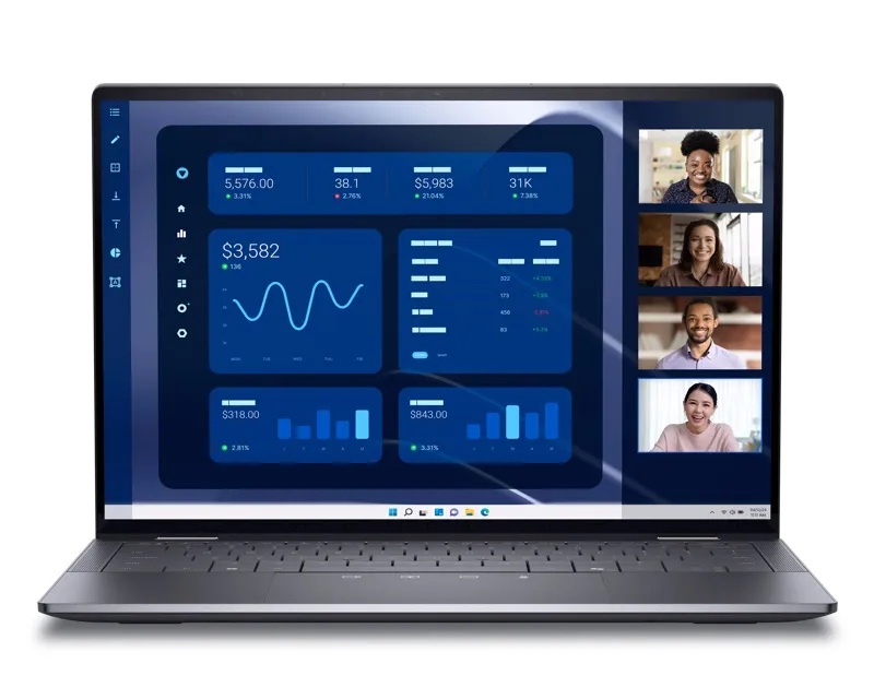 DELL Latitude 9450 2-u-1 14 inch QHD+ 500nits Touch Core Ultra 7 165U 16GB 512GB SSD Backlit FP Win11Pro 3yr ProSupport laptop Slika 4