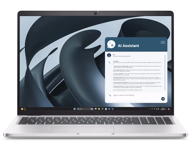 DELL Pro 16 Plus 16 inch FHD+ 300nits AMD Ryzen 5 PRO 230 16GB 512GB SSD Backlit FP SC Win11Pro 3yr ProSupport laptop  Slika 4