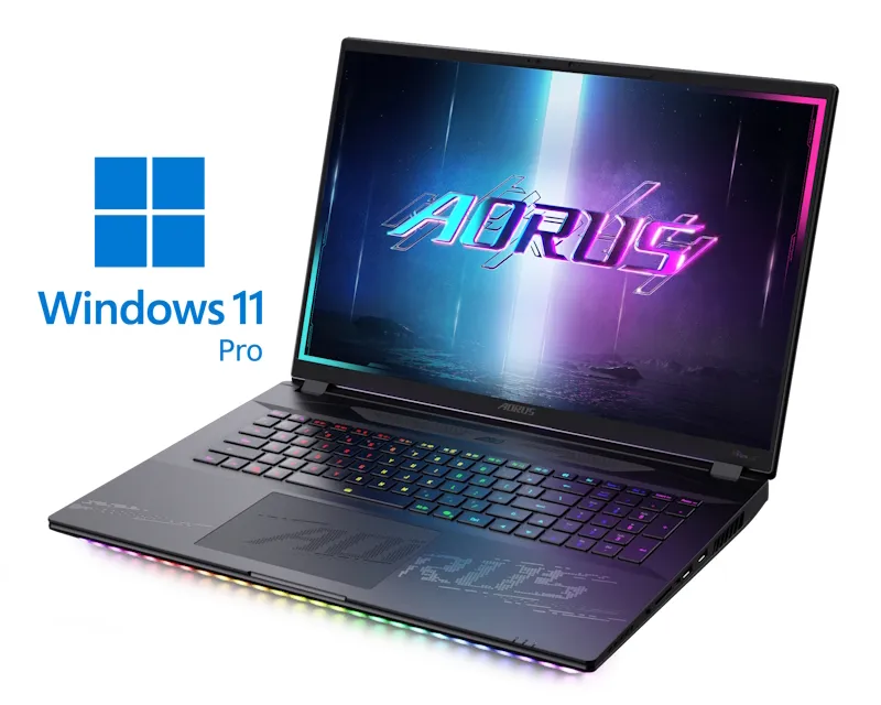GIGABYTE AORUS MASTER 18 BYH 18 inch QHD+ 240Hz 1200nits Core Ultra 9 275HX 32GB 2TB SSD GeForce RTX 5080 16GB RGB Backlit Win11Pro gaming laptop Slika 1