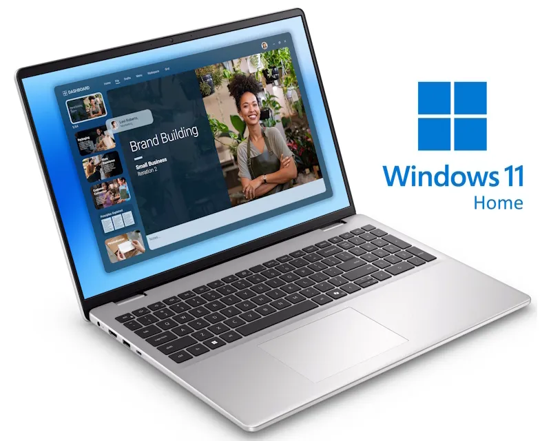 DELL OEM 16 DC16251 16 inch FHD+ Touch 300nits Core 5 120U 16GB 512GB SSD Backlit Win11Home metalni silver laptop  Slika 1