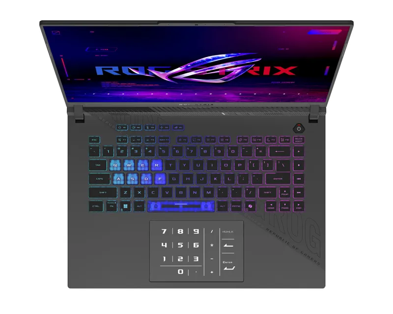ASUS ROG Strix G16 G614PR-RV021W (16 inča FHD+, Ryzen 9 8940HX, 32GB, SSD 2TB, GeForce RTX 5070 Ti, Win 11 Home) laptop + ranac  Slika 4
