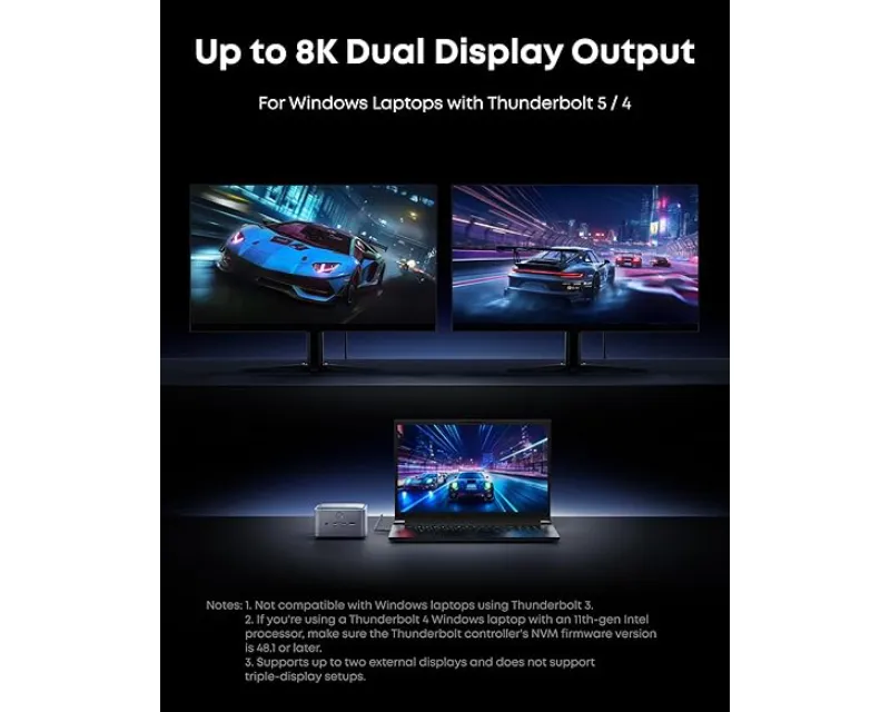 ANKER Prime Thunderbolt 5 Docking Stanica 140W, 14u1, siva  Slika 5