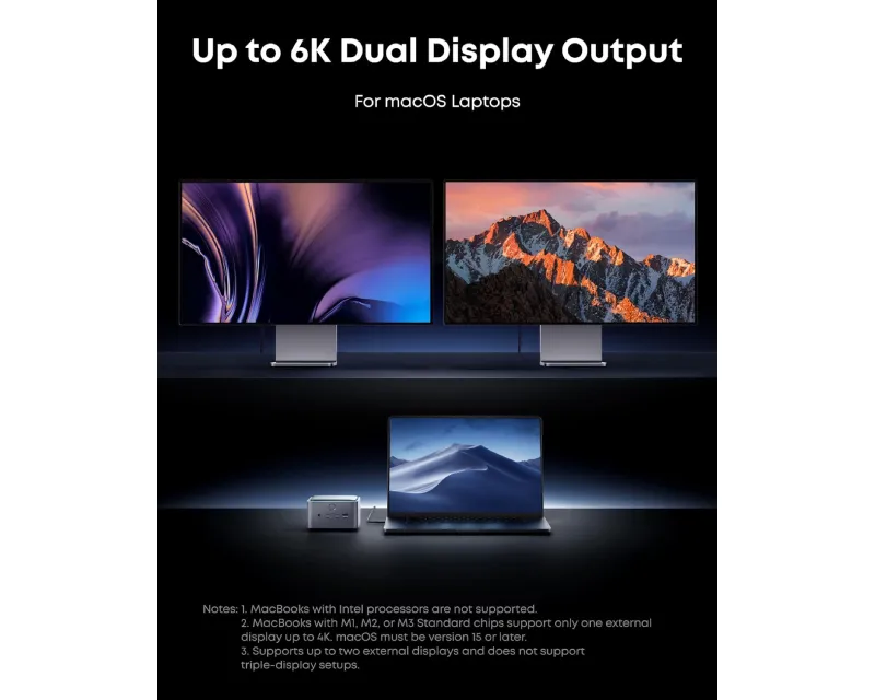 ANKER Prime Thunderbolt 5 Docking Stanica 140W, 14u1, siva  Slika 7