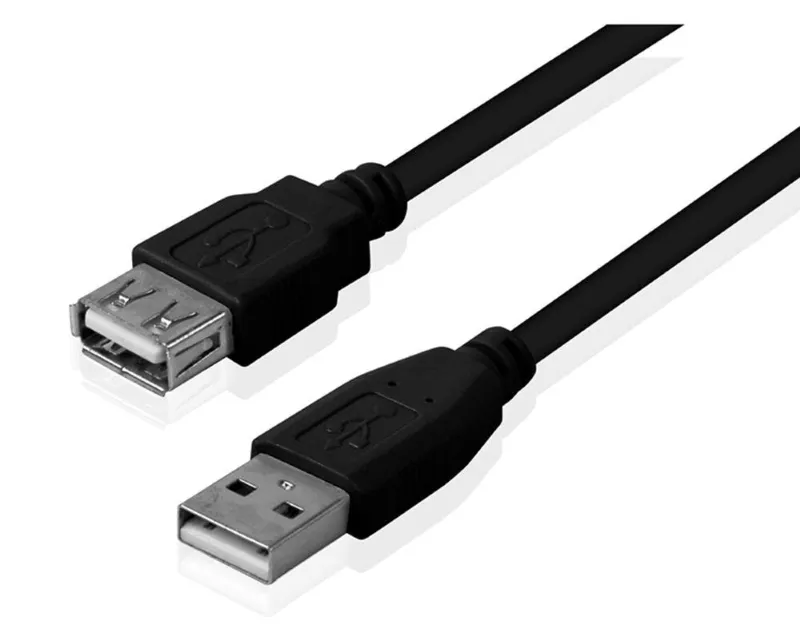 FAST ASIA Kabl USB A - USB A M/F (produžni) 3m crni Slika 1