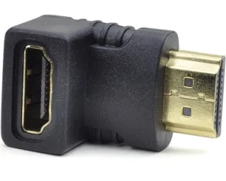 FAST ASIA Adapter HDMI (M) - HDMI (F) crni ugaoni Slika 1