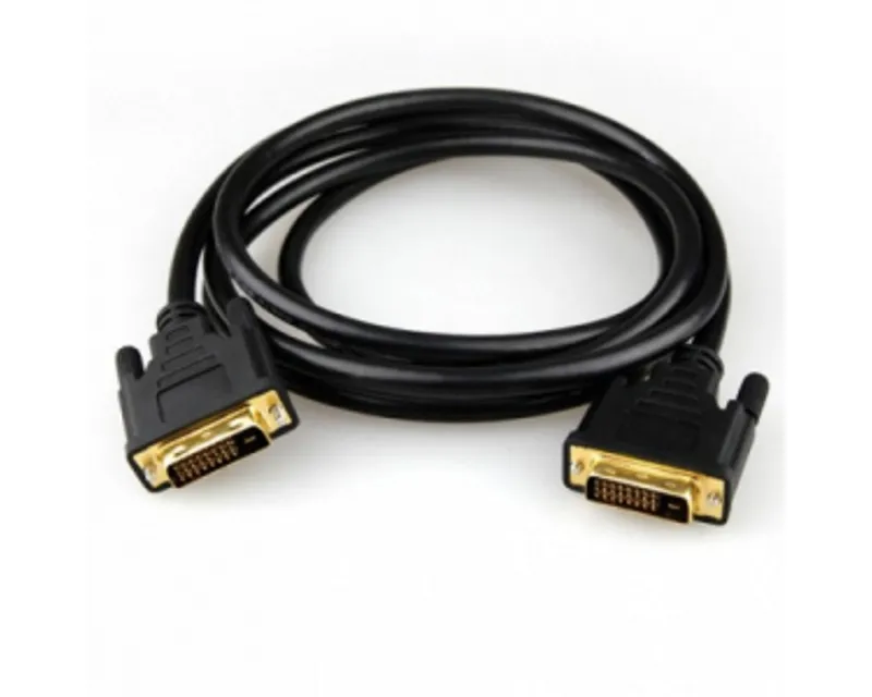 FAST ASIA Kabl DVI-D Dual Link - DVI-D Dual Link M/M 1.8m feritno jezgro crni  Slika 1