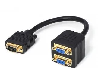 FAST ASIA Adapter VGA - VGA M/2F (spliter) crni Slika 1