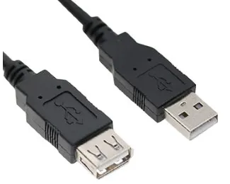 E-GREEN Kabl USB A - USB A M/F (produžni) 3m crni Slika 1