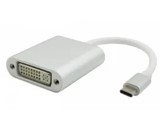 FAST ASIA Adapter - konvertor USB 3.1 tip C (M) - DVI (F) srebrni  Slika 1