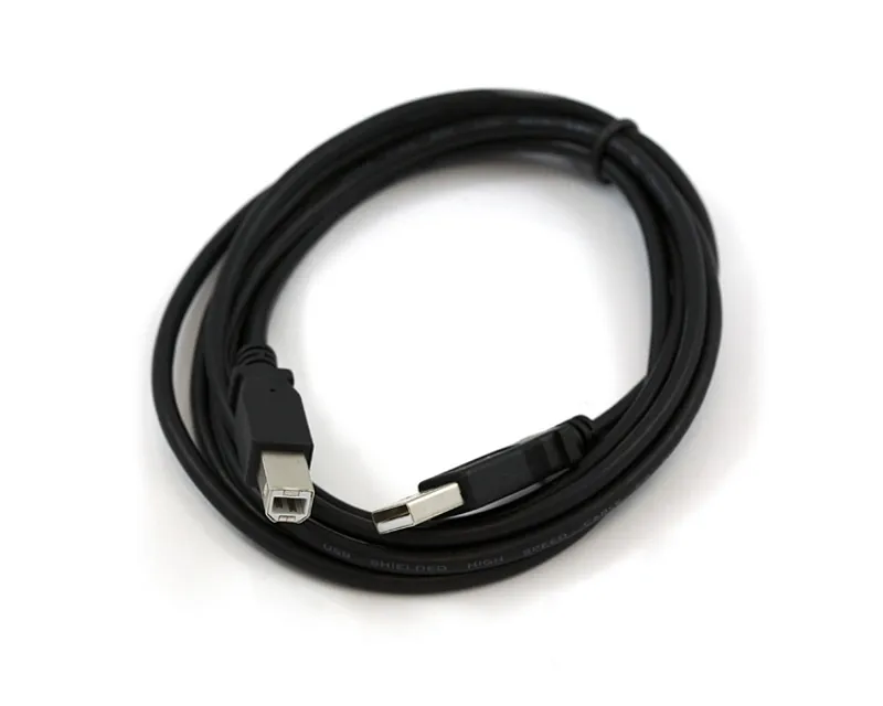 E-GREEN Kabl USB A - USB B M/M 1.8m crni (full bakar) Premium Slika 1