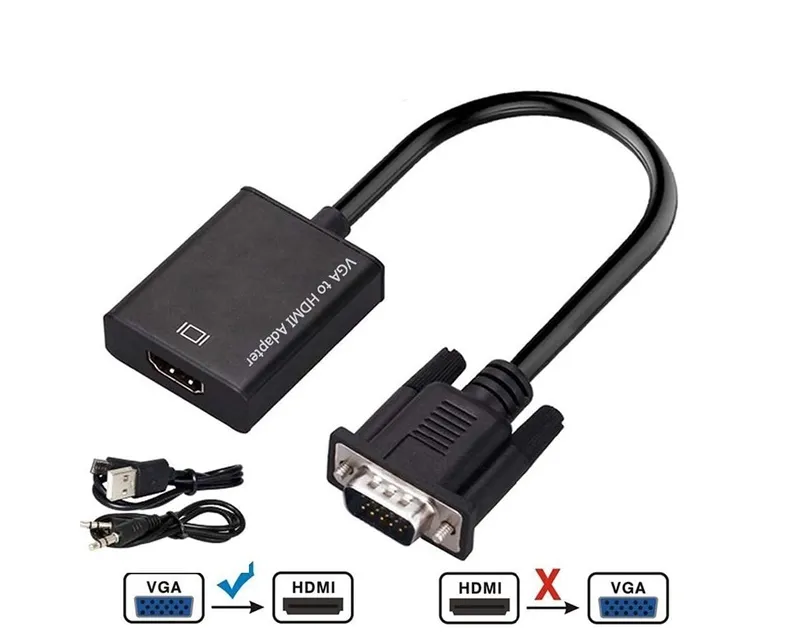 FAST ASIA Adapter VGA na HDMI (m/ž) + Audio kabl (m/m) + Micro USB kabl (m/m) Slika 2