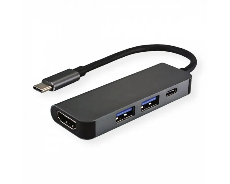 FAST ASIA Adapter-konvertor TIP C na HDMI+ 2xUSB 3.0+ TIP C Slika 1