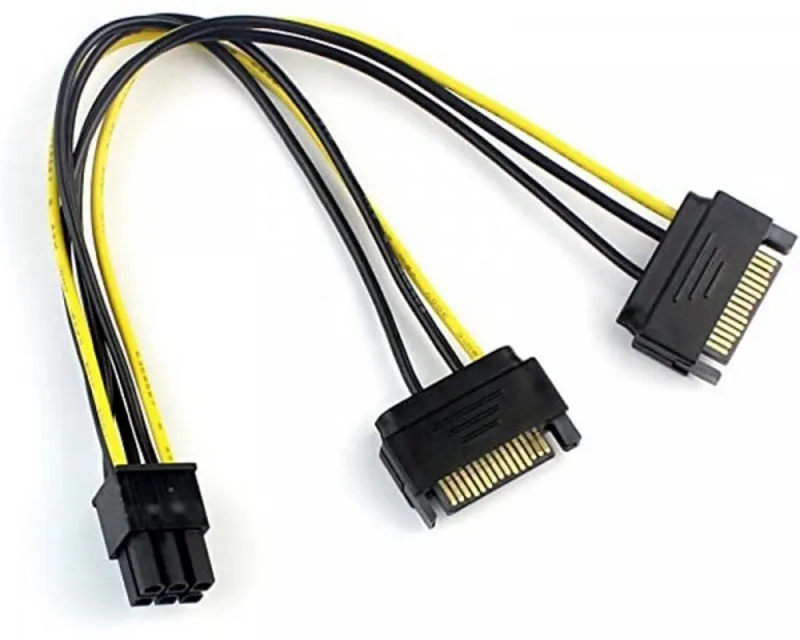 FAST ASIA Adapter za napajanje VGA (6-pin) -2x Sata  Slika 1