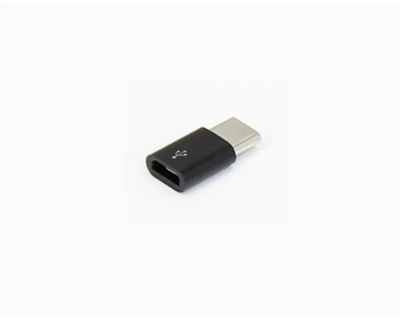 E-GREEN Adapter USB 3.1 tip C (M) - Micro USB (F) crni Slika 2