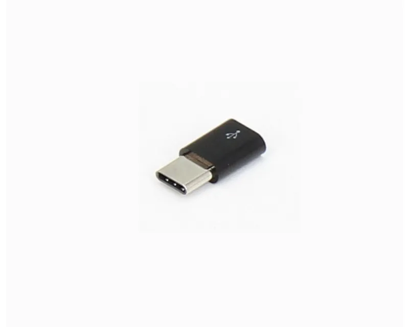 E-GREEN Adapter USB 3.1 tip C (M) - Micro USB (F) crni Slika 1
