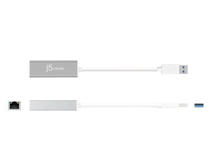 FAST ASIA Adapter USB 3.0 - Gigabit ethernet metal sivi  Slika 3