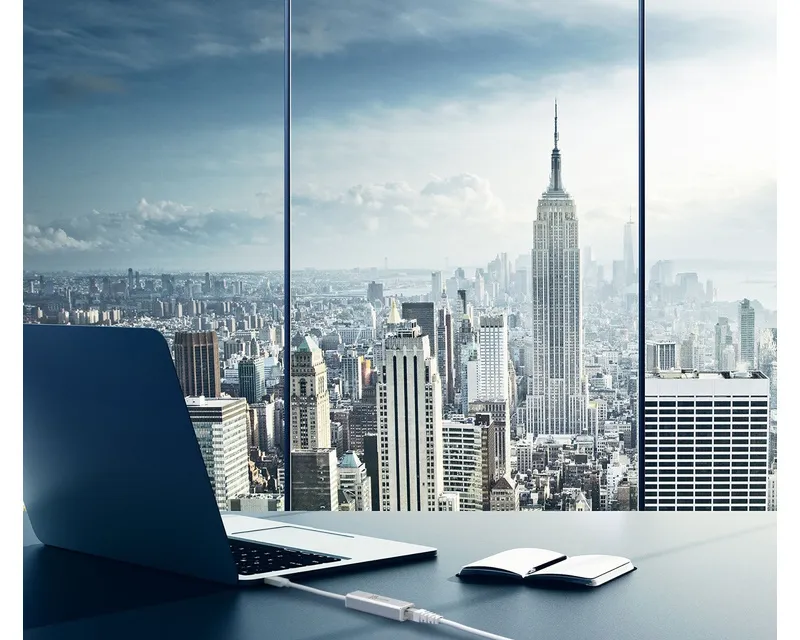 FAST ASIA Adapter USB 3.0 - Gigabit ethernet metal sivi  Slika 5