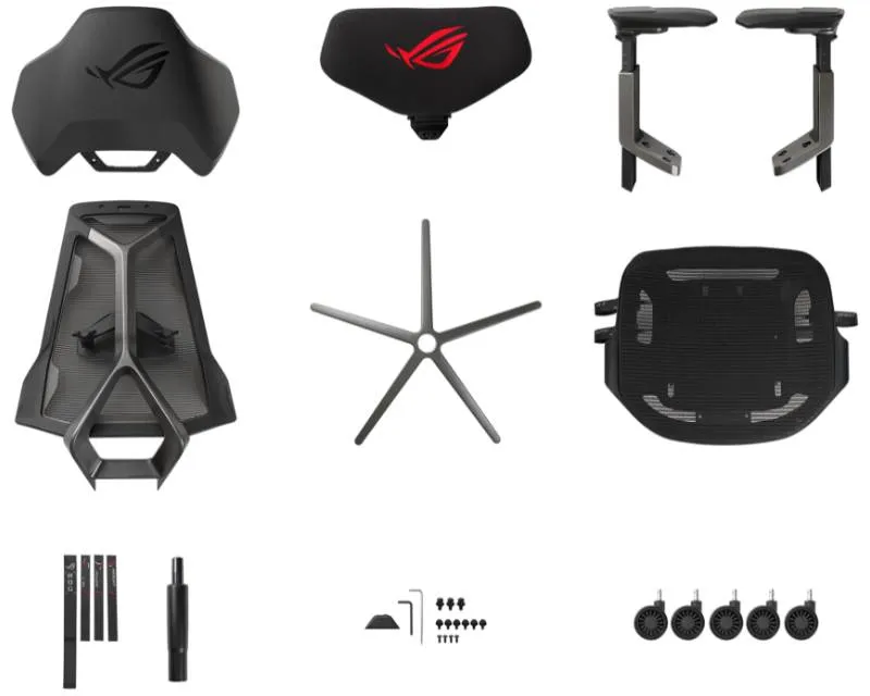 ASUS SL400 ROG DESTRIER Ergo Gaming stolica crna Slika 5